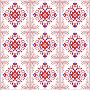 Etnik tarzda kusursuz desen, klasik arka plan