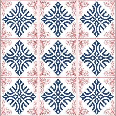 Etnik tarzda kusursuz desen, klasik arka plan