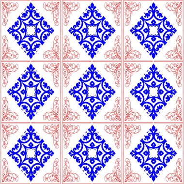 Etnik tarzda kusursuz desen, klasik arka plan