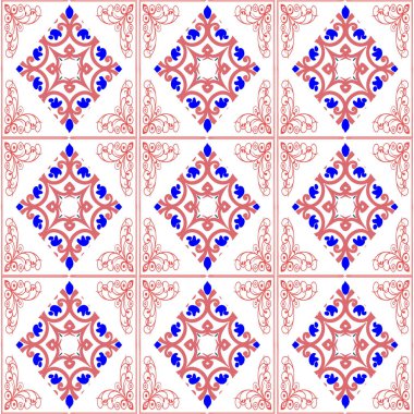 Etnik tarzda kusursuz desen, klasik arka plan