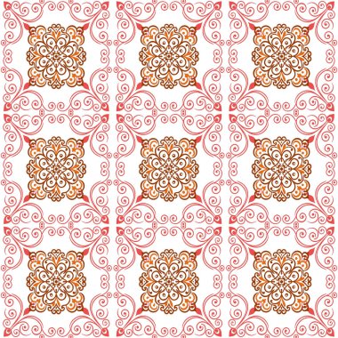 Etnik tarzda kusursuz desen, klasik arka plan