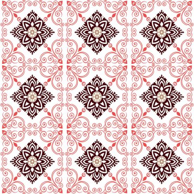 Etnik süslemeli vektörsüz desen.