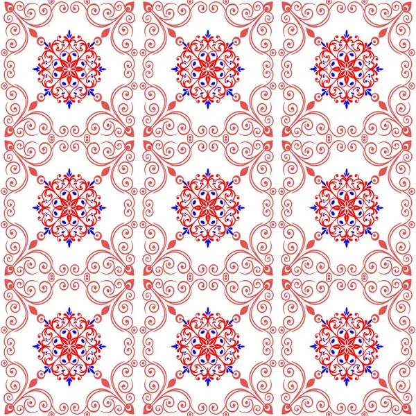 Etnik tarzda kusursuz desen, klasik arka plan