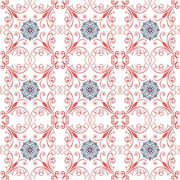 Geleneksel oryantal süslemenin vektörsüz deseni.