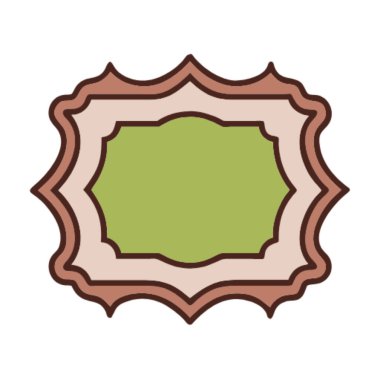 izole çerçeve vektör tasarımı