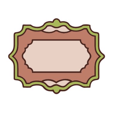 çerçeve vintage simgesi izole edilmiş simge tasarımı, vektör illüstrasyon grafiği