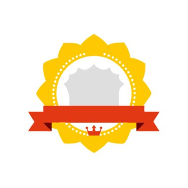 ödül amblemi rozeti izole simge tasarımı, vektör illüstrasyon grafiği