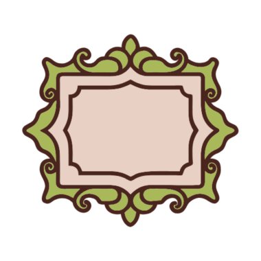 Çiçek çerçevesinin vektör illüstrasyon tasarımı