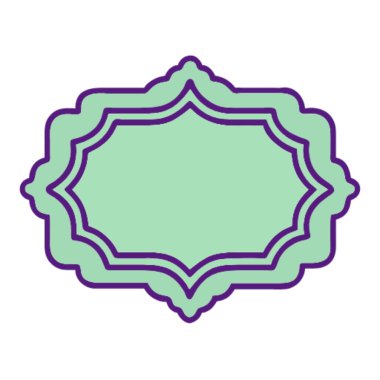 izole edilmiş boş etiket tasarımı