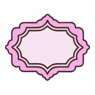 İzole edilmiş pembe çiçek ikonu vektör tasarımı