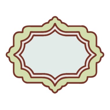 izole edilmiş boş etiket tasarımı