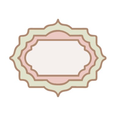 izole çerçeve vektör tasarımı