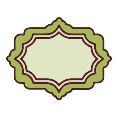 çiçek izole simge vektör illüstrasyon tasarımı ile çerçeve