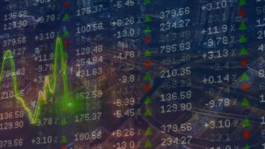 Ekranda borsa grafiği