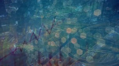 Parlak çizgileri olan soyut arkaplan