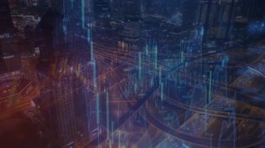 Soyut teknoloji ve bilim geçmişi. 3d oluşturma