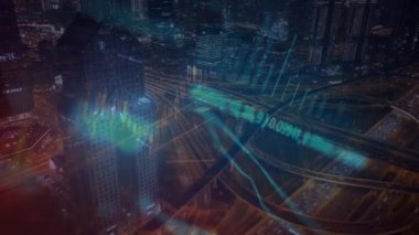 Şehrin gece manzarası