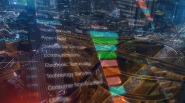 veri grafiği ve iş konsepti