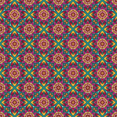 Geometrik şekilli kusursuz desen vektör çizimi