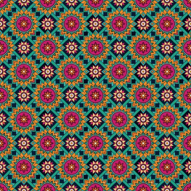 etnik seamless modeli. vektör çizim