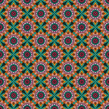 soyut etnik çiçek geçmişi, vektör illüstrasyonu