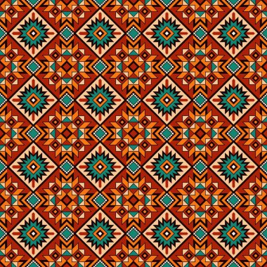 Etnik, pürüzsüz bir model. soyut renkli süs