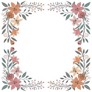 Güllü çiçek çelengi