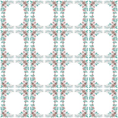 Geometrik şekilli kusursuz desen, vektör illüstrasyonu