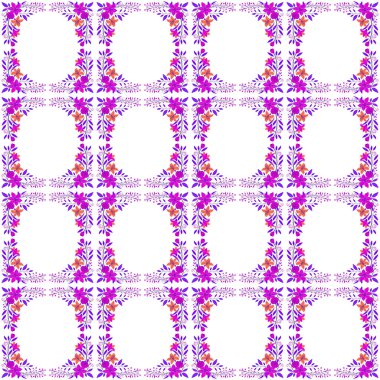 Soyut, dikişsiz çiçek deseni