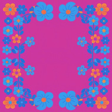 Renkli arkaplan ile vektör illüstrasyonu