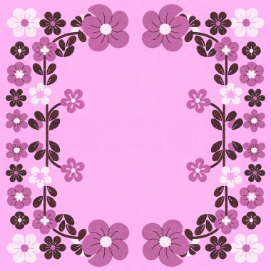 Çiçekli çiçek çerçevesi