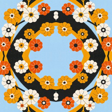 Geometrik şekilli kusursuz desen, vektör illüstrasyonu