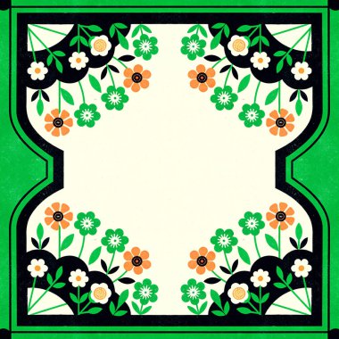 Ukrayna geleneksel süslemesinin vektör çizimi.