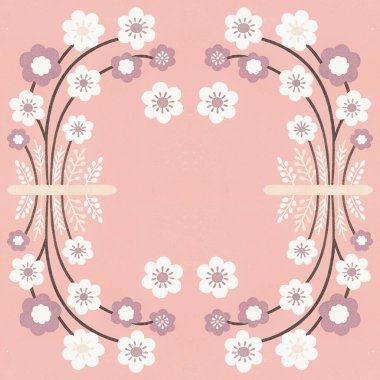 suluboya çiçekler ve yapraklar tasarlandı