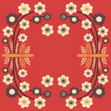 Kırmızı ve kahverengi renklerde çiçeksiz arkaplan