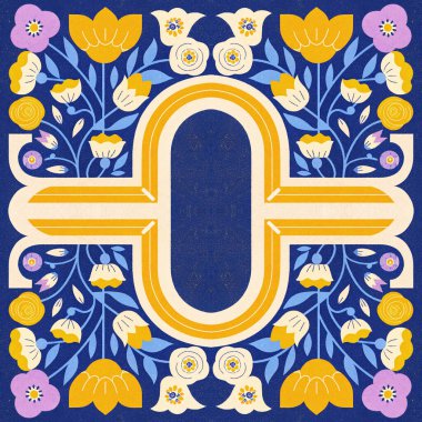 vektör soyut dekoratif etnik süsleme. Eski sınır arkaplanı