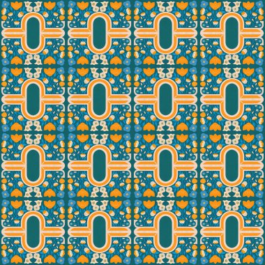 Soyut geometrik şekilli kusursuz desen. vektör illüstrasyonu