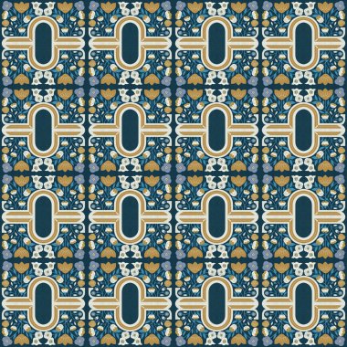 Çiçek süsüsüyle soyut, pürüzsüz desen