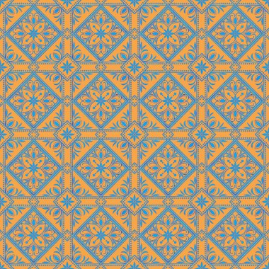 Geometrik şekilli kusursuz desen vektör çizimi