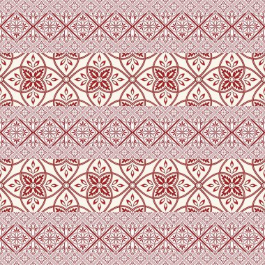 Etnik süslemeli kusursuz desen