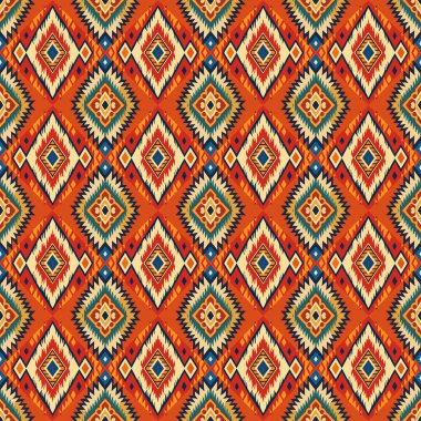 vektör Dikişsiz etnik desen.