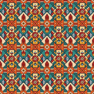 etnik kesintisiz geometrik desen
