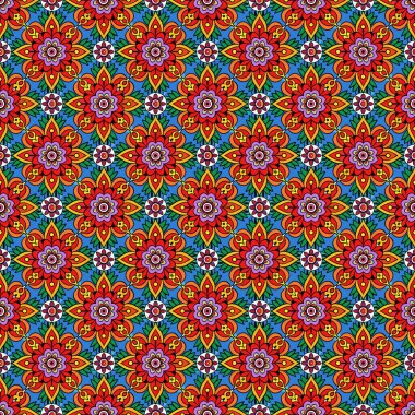 Kusursuz çiçek deseni. vektör soyut arkaplan. Çiçeklerle kusursuz desen.