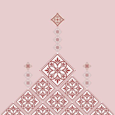 Pembe ve beyaz Noel kar taneleriyle kusursuz desen.