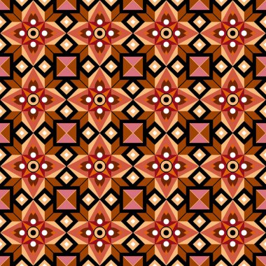 Soyut geometrik şekilli kusursuz desen