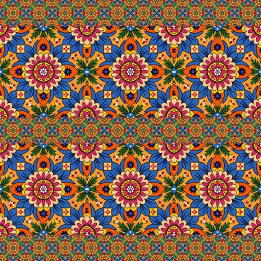 Vektör kusursuz desen. etnik süs