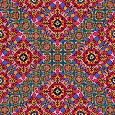 Soyut çiçek desenleri.