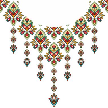 vektör dekoratif etnik nakış.