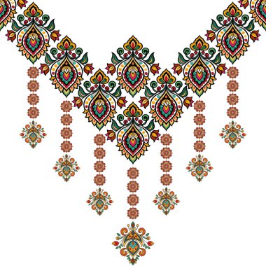 Vektör etnik doğa süs arka planı