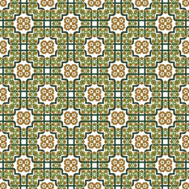 Soyut geometrik şekilli kusursuz desen